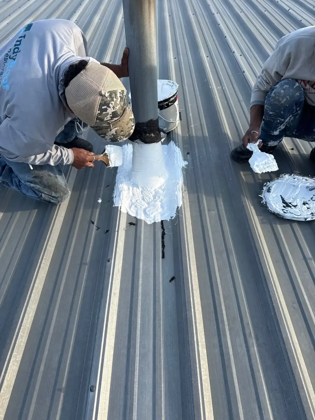 Flashing and seam work in Terre Haute