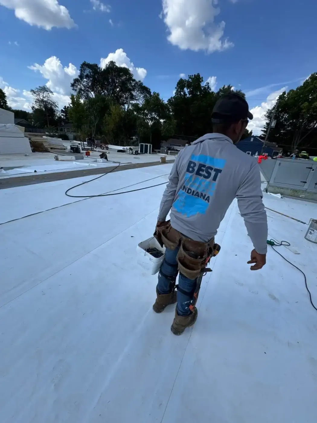 Commercial roofing by Terre Haute Commercial Roofing near Danville, IN